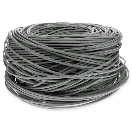 Add-On 1000FT NON-TERMINATED GRAY CAT6 UTP OUTDOOR RATED COPPER PATCH CABLE ADD-CAT6BULK1K-GY